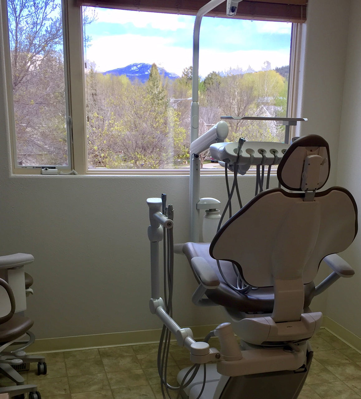 Patient rooms at the Durango Oral Health Clinic have beautiful mountain views.
