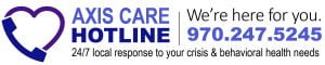 Axis Care Hotline logo wide horizontal